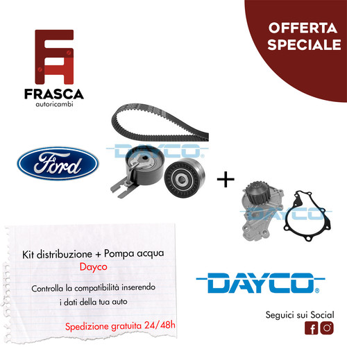 Kit distribuzione pompa acqua - distribuzione,